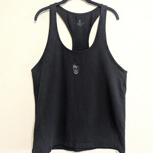 Gymreapers Tank Top Shirt Mens Black Performance Sleeveless Size M Stretch Gym